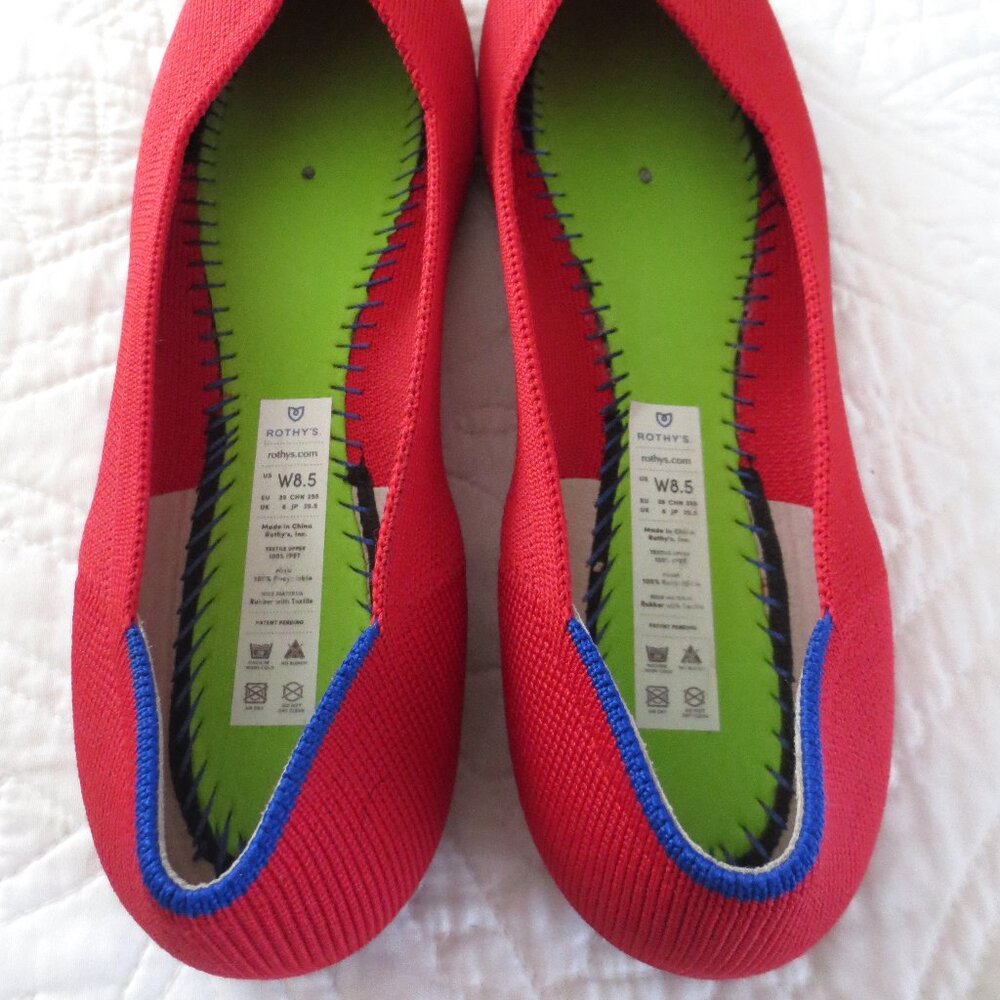 Ballet Core Red Flats - Picture 5 of 10
